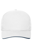 Wit/navy (ca. Pantone white
296C)